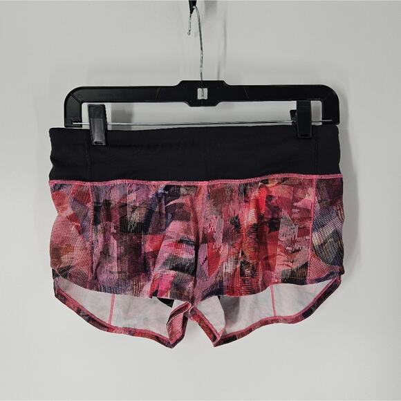 Lululemon Sun Dazed Multi Pink Super Dark Run Times Short II 4 - Picture 1 of 9